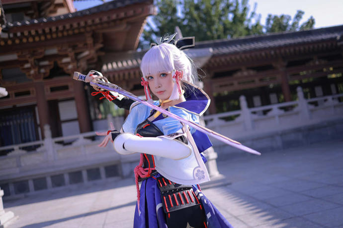 水淼 aqua《神里绫华》：白鹭公主一出场，礼貌值直接拉满