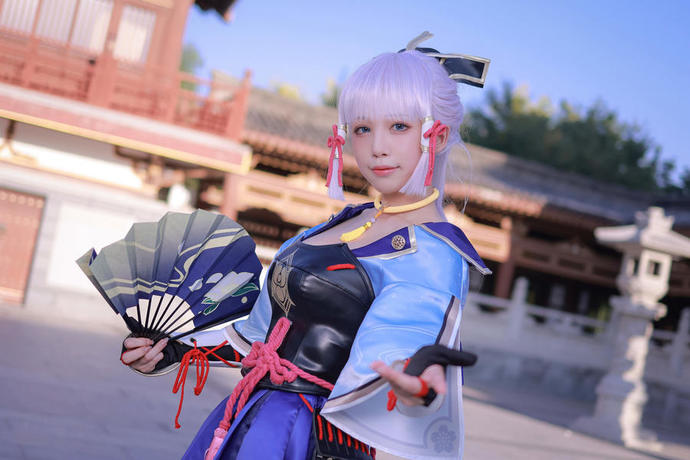 水淼 aqua《神里绫华》：白鹭公主一出场，礼貌值直接拉满