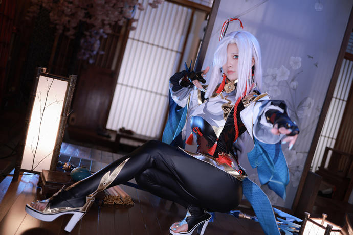 水淼 aqua《申鹤》：这清冷感，璃月山风都要绕着走