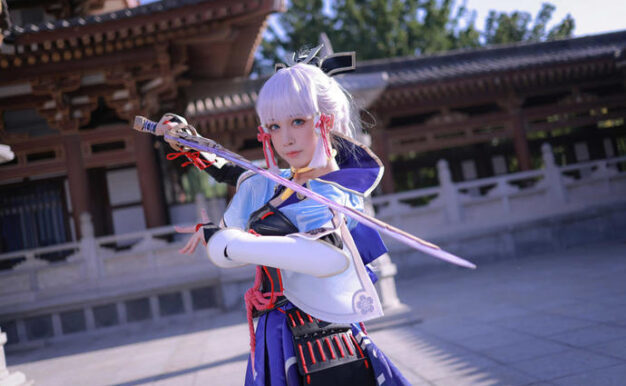 水淼 aqua《神里绫华》：白鹭公主一出场，礼貌值直接拉满